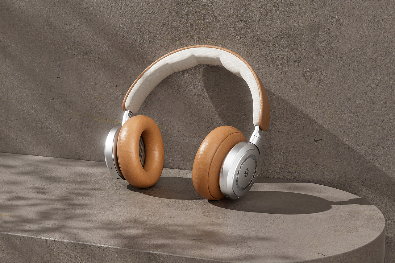 一组Beoplay头戴式蓝牙耳机渲染