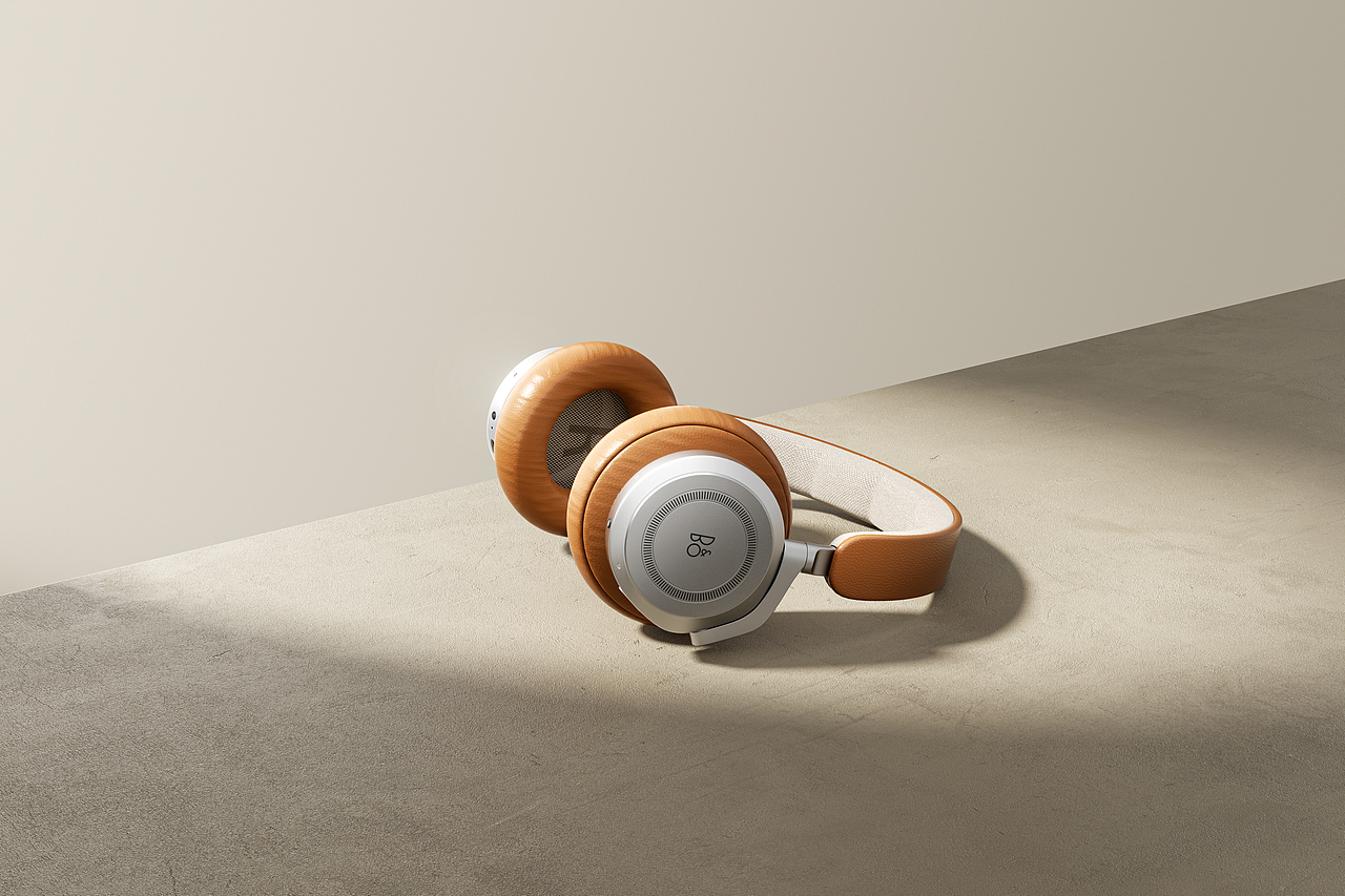 一组Beoplay头戴式蓝牙耳机渲染