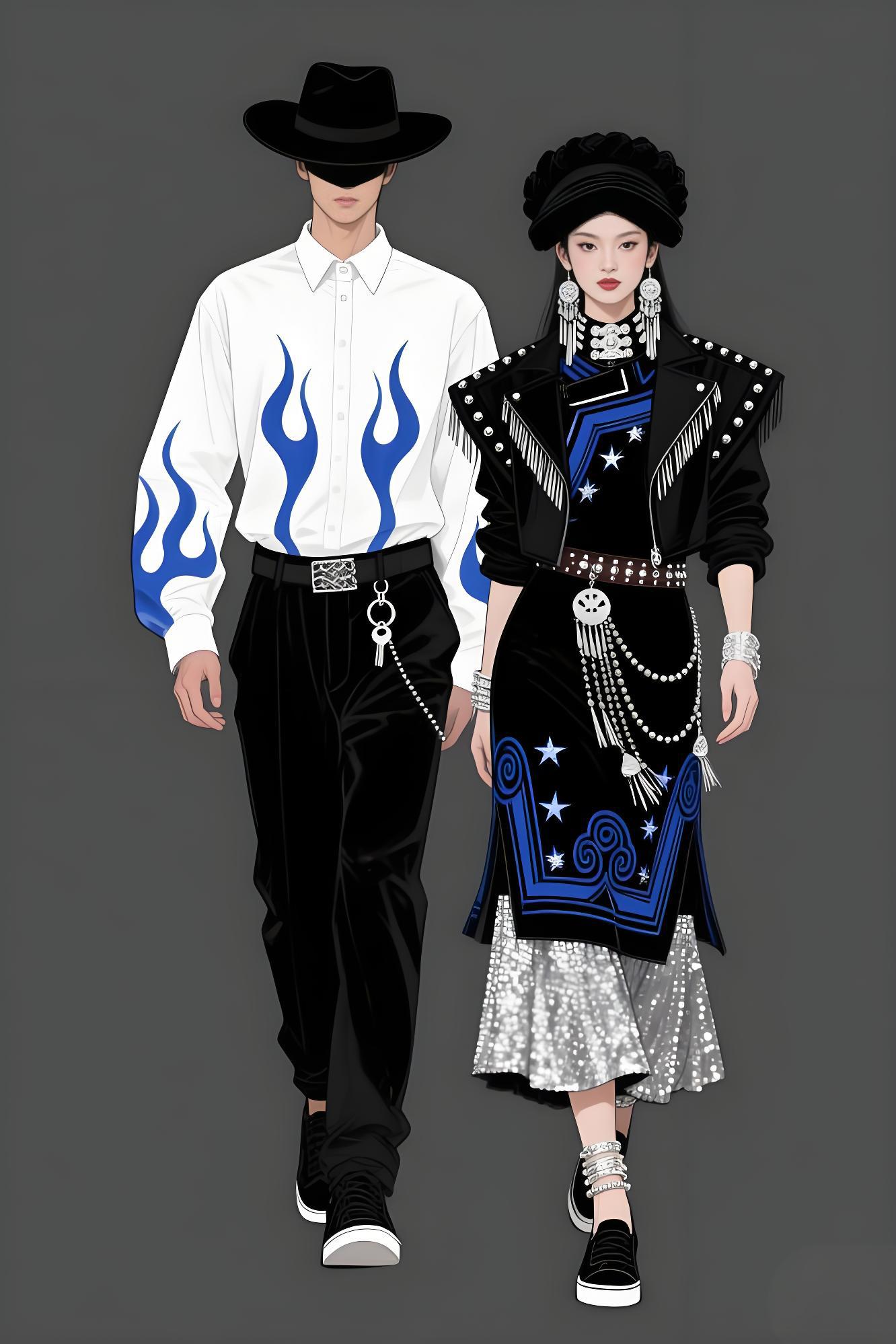 彝族高定礼服设计说明（图ZMTUxMDYwMjQ=） - 观点 - 站酷设计师欲阳城原创素材 - 站酷ZCOOL