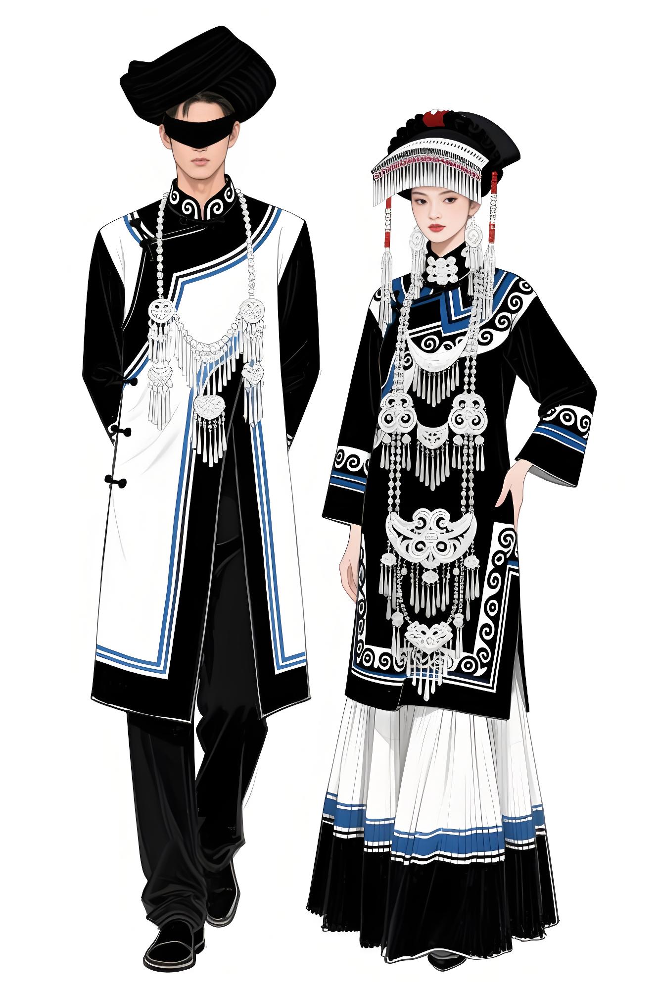彝族高定礼服设计说明（图ZMTUxMDYwMjg=） - 观点 - 站酷设计师欲阳城原创素材 - 站酷ZCOOL