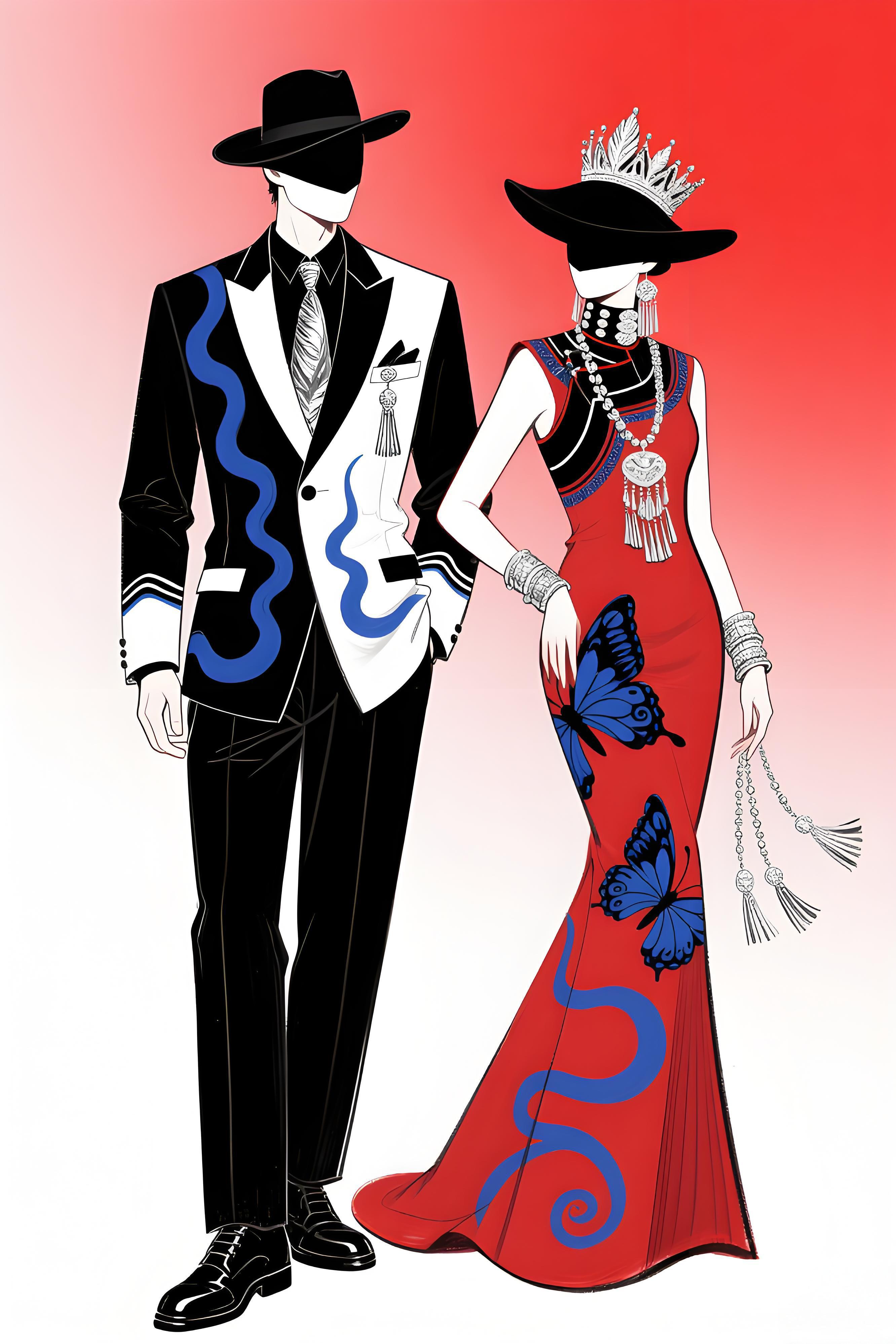 彝族高定礼服设计说明（图ZMTUxMDYwNDA=） - 观点 - 站酷设计师欲阳城原创素材 - 站酷ZCOOL