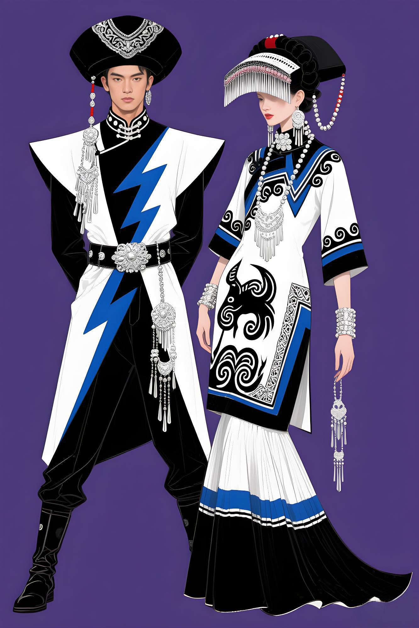 彝族高定礼服设计说明（图ZMTUxMDYwMzY=） - 观点 - 站酷设计师欲阳城原创素材 - 站酷ZCOOL