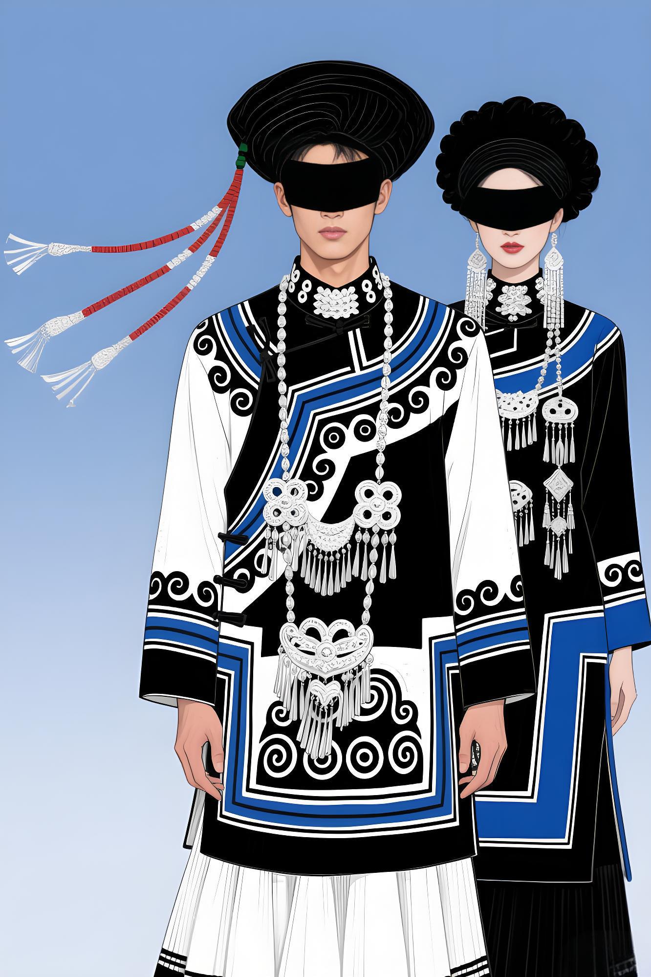 彝族高定礼服设计说明（图ZMTUxMDYwNDg=） - 观点 - 站酷设计师欲阳城原创素材 - 站酷ZCOOL