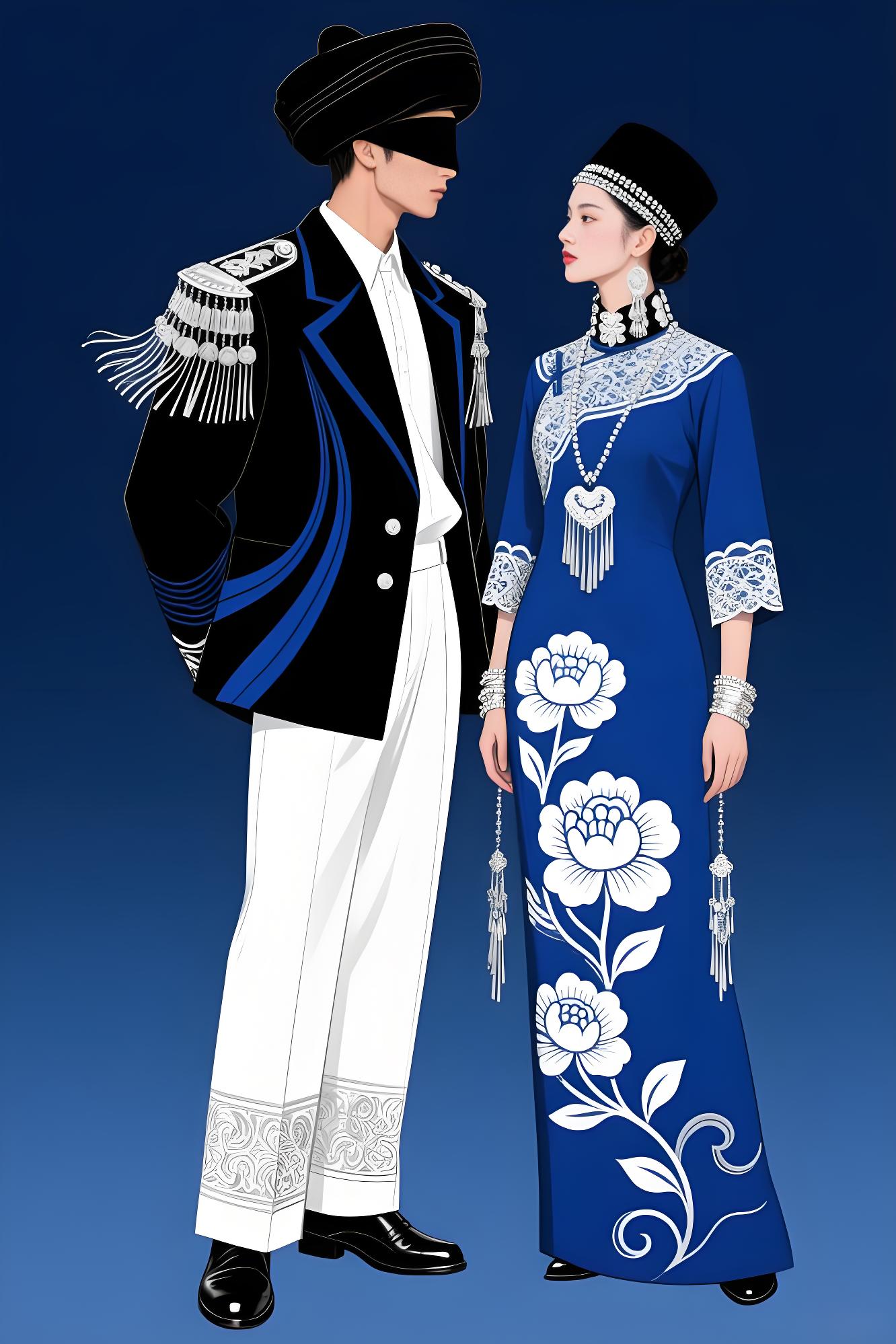 彝族高定礼服设计说明（图ZMTUxMDYwNDQ=） - 观点 - 站酷设计师欲阳城原创素材 - 站酷ZCOOL