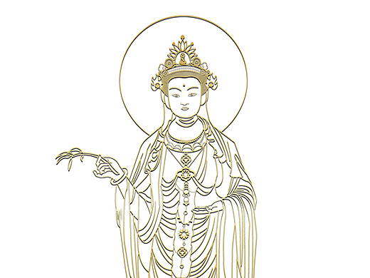 观音持莲图