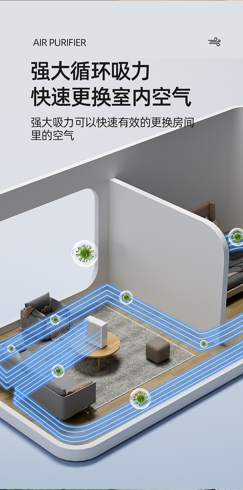 小型净化器渲染(方形)