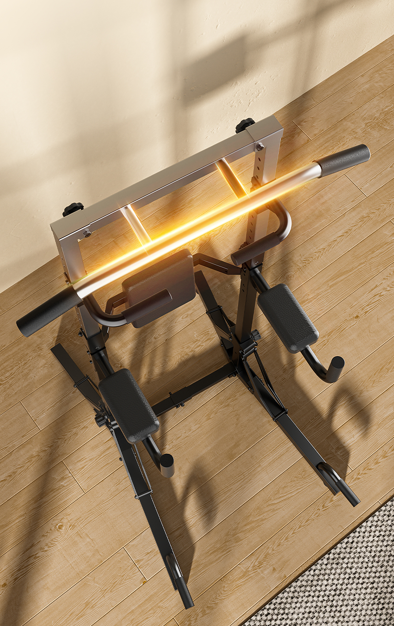 X4 引体向上/壶铃/臂力器/引体挂钩 详情全案视觉 渲染