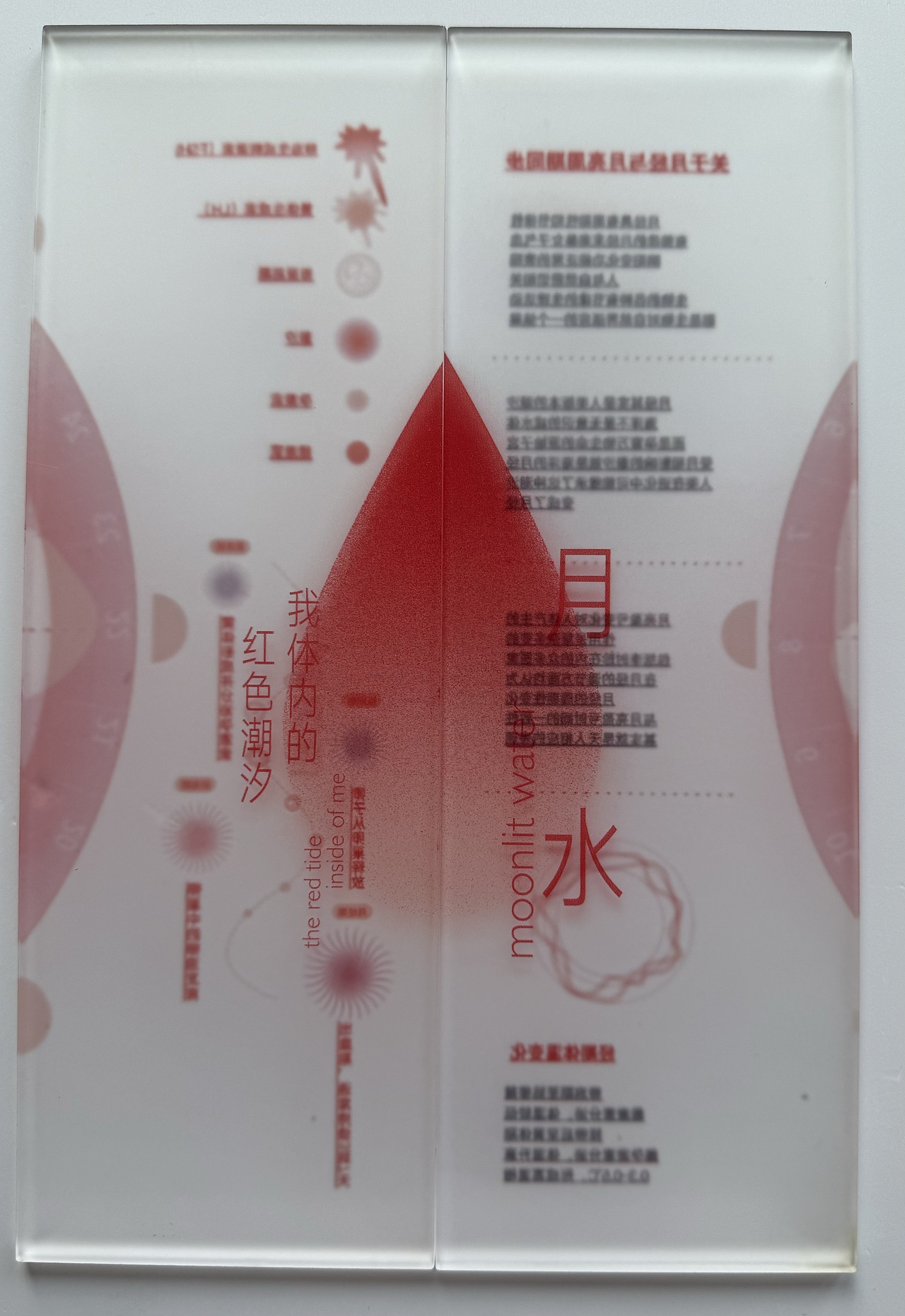 #2025青春答卷# 月水·我体内的红色潮汐 本科毕业创作（图ZMzkxMzcxNTky） - 信息图表 - 站酷设计师天津美院25毕业展原创素材 - 站酷ZCOOL