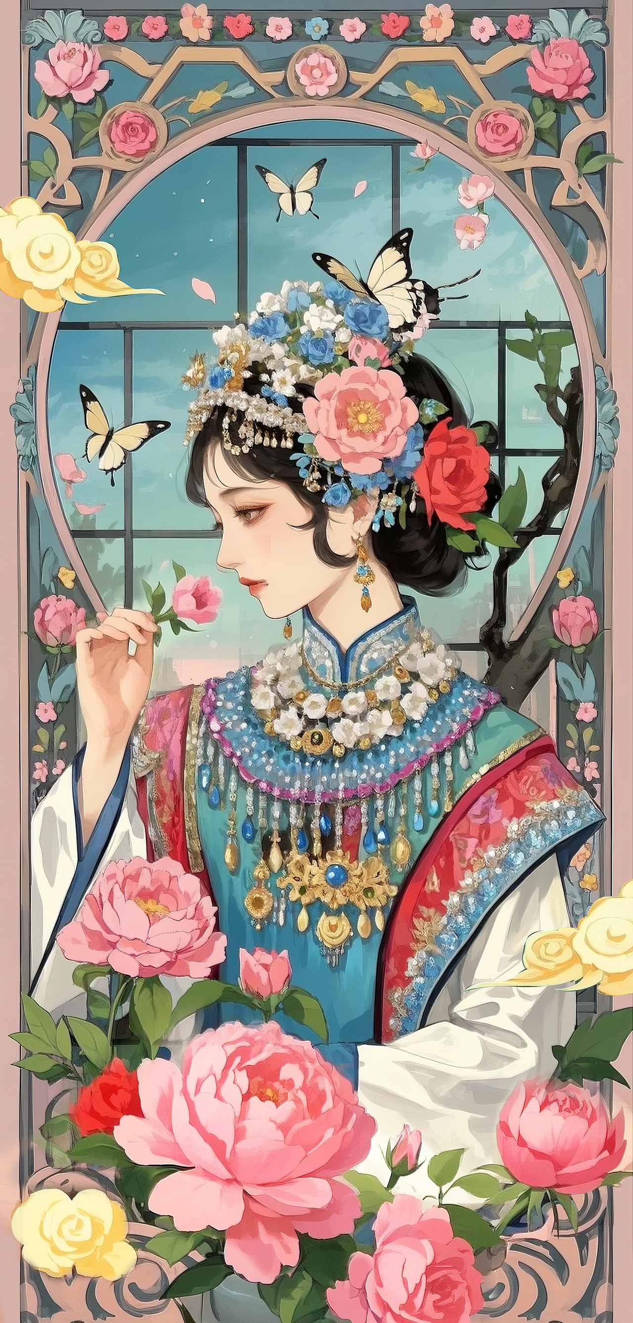 穆夏神话之花鸟兽鱼（图ZMzkxMzczMTIw） - AI作品 - 站酷设计师嶌翴原创素材 - 站酷ZCOOL
