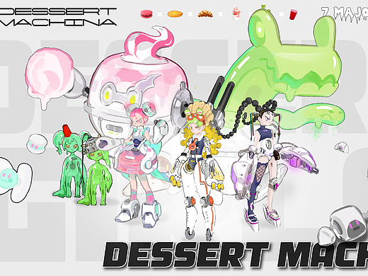角色插画 | DessertMachina甜点姬游戏原画设计