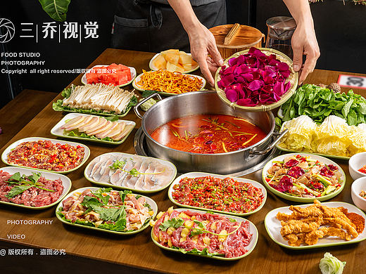 牛肉火锅拍摄🎬（个人主页-ZNzIwMDI0ODA=） - 美食摄影 - 站酷设计师三桥摄影原创素材 - 站酷ZCOOL