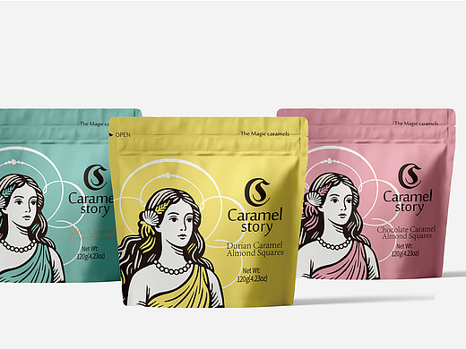 糖果品牌形象包装设计  海之女神的甜蜜礼物