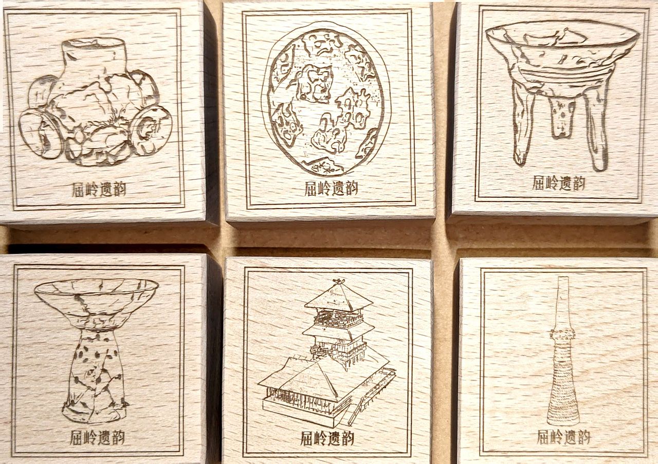 #2025青春答卷#“屈岭遗韵”屈家岭信息可视化设计（图ZMzkxMzg5NDMy） - 工艺品设计 - 站酷设计师江汉大学设计学院原创素材 - 站酷ZCOOL