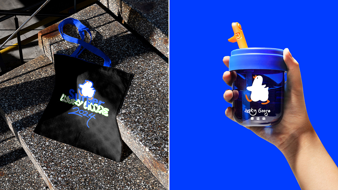 夏季暑期商业IP美陈-幸运鹅