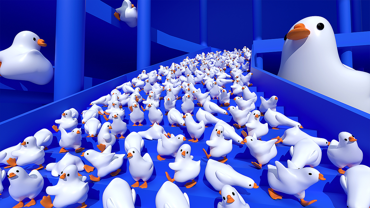 夏季暑期商业IP美陈-幸运鹅