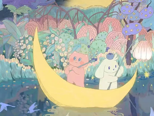 ◑●◑IP插画—月亮、丛林和飞鸟