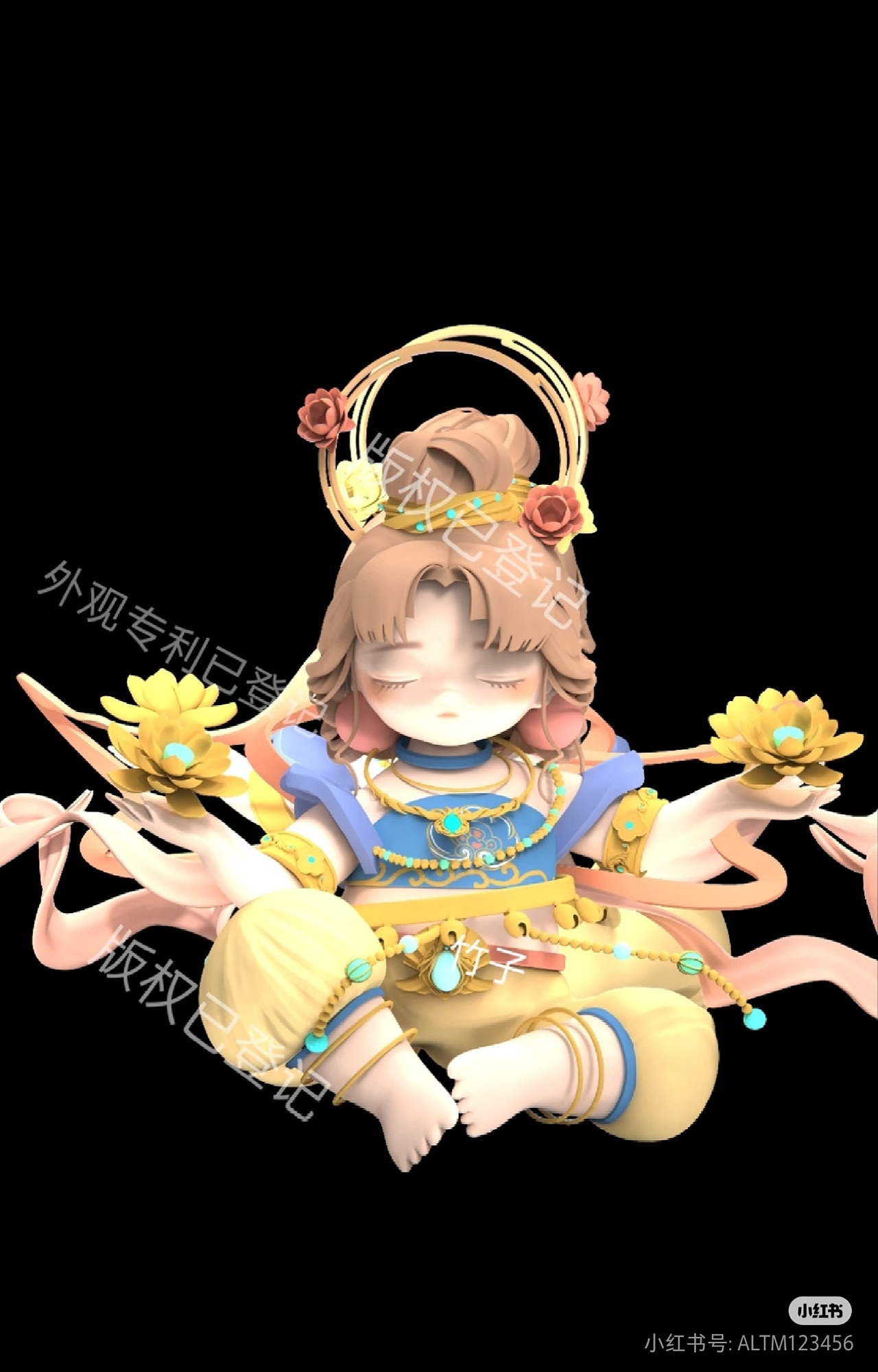 敦煌飞天ip形象建模（图ZMzkxNDAzNjEy） - 人物/生物 - 站酷设计师ip手办接单原创素材 - 站酷ZCOOL