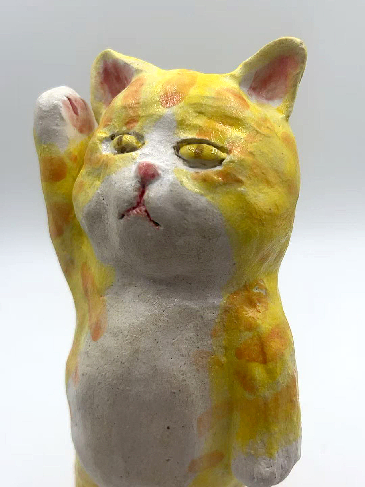 最近在自学陶艺，做了一些陶瓷猫作品（图ZMzkxNDEwNDUy） - 手办/模玩 - 站酷设计师毛毛猫漫画原创素材 - 站酷ZCOOL