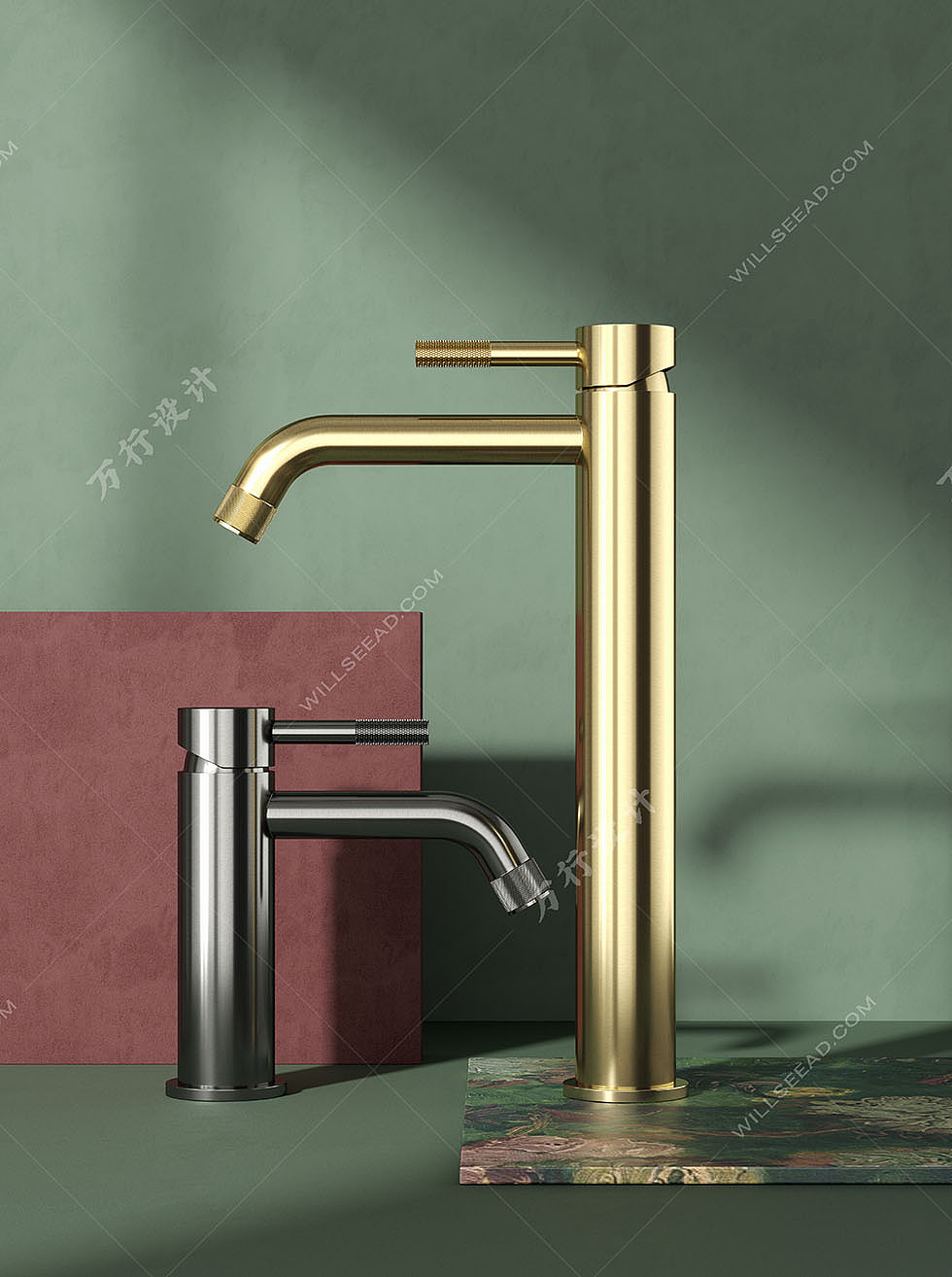 系列卫浴水龙头多颜色场景渲染（图ZMzkxNDI2NTI0） - 场景 - 站酷设计师米糕酱原创素材 - 站酷ZCOOL