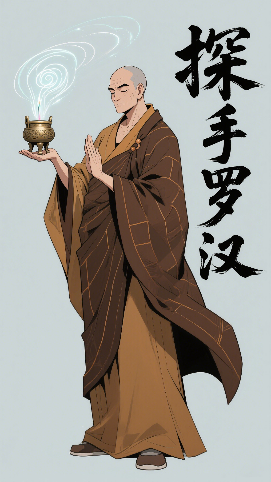 水墨科技十八罗汉（图ZMzkxNDM1MjM2） - 艺术插画 - 站酷设计师一禅啊原创素材 - 站酷ZCOOL