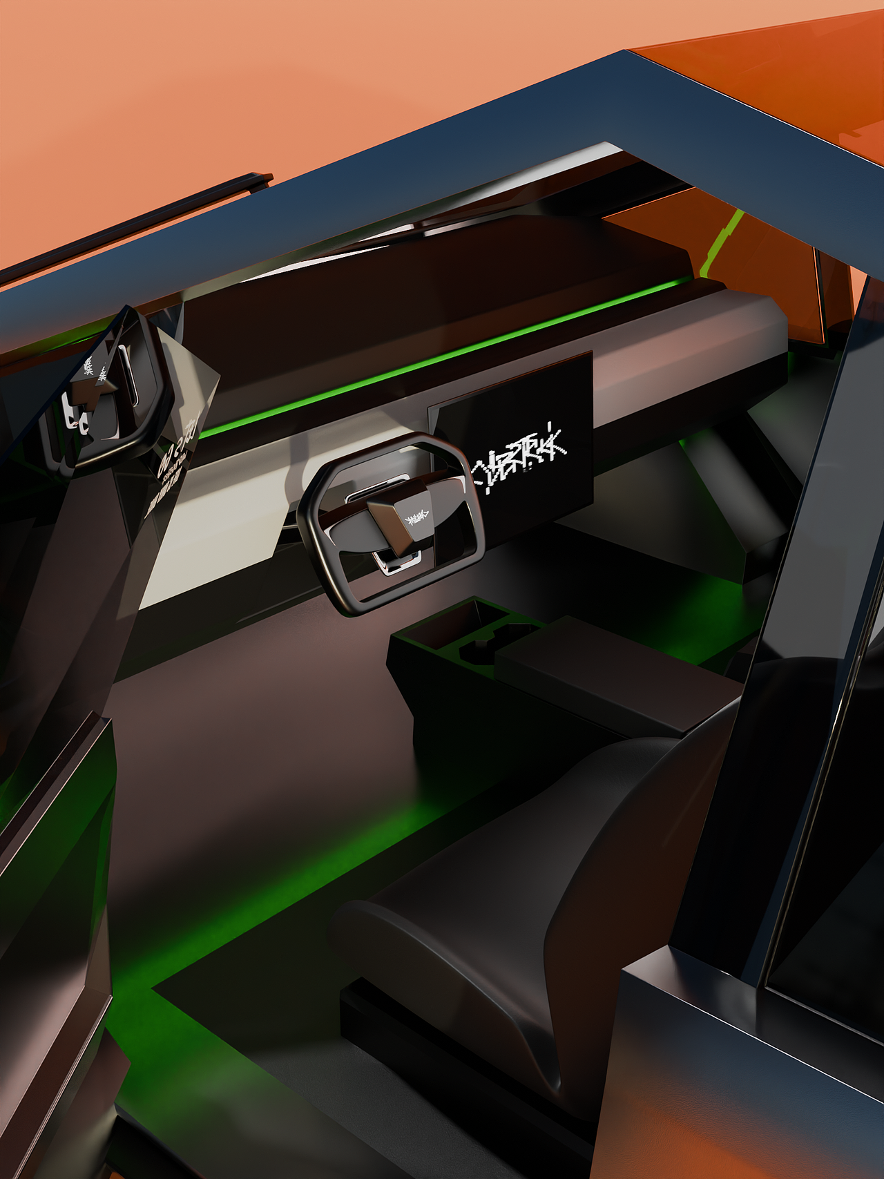 Blender建模绑定ceyber truck（图ZMzkxNDQxNjgw） - 动画/影视 - 站酷设计师BLender实验室原创素材 - 站酷ZCOOL