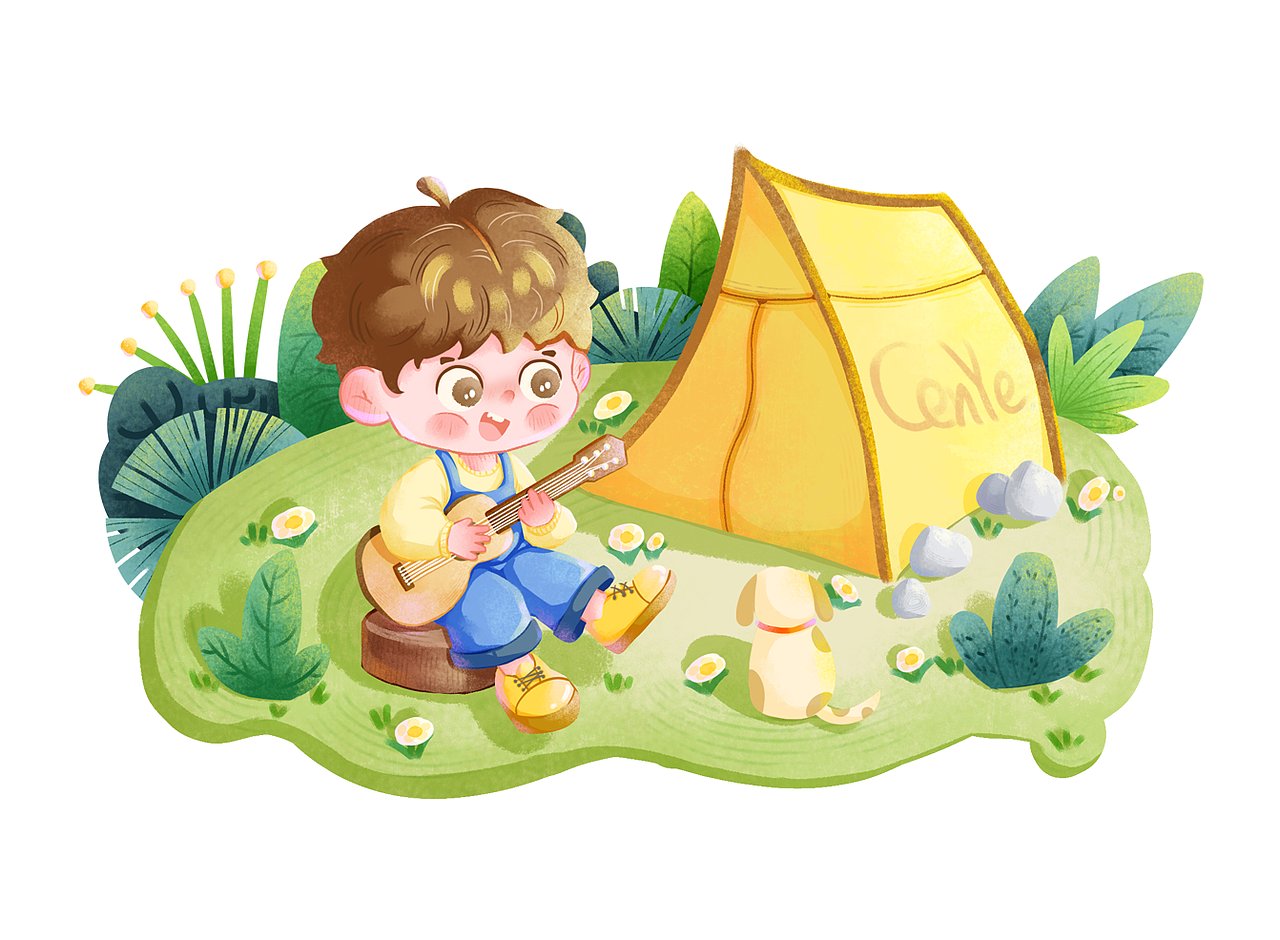 原创‖露营小场景插画
