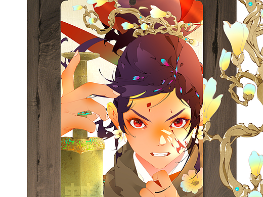 楚文化博物馆藏品拟人插画