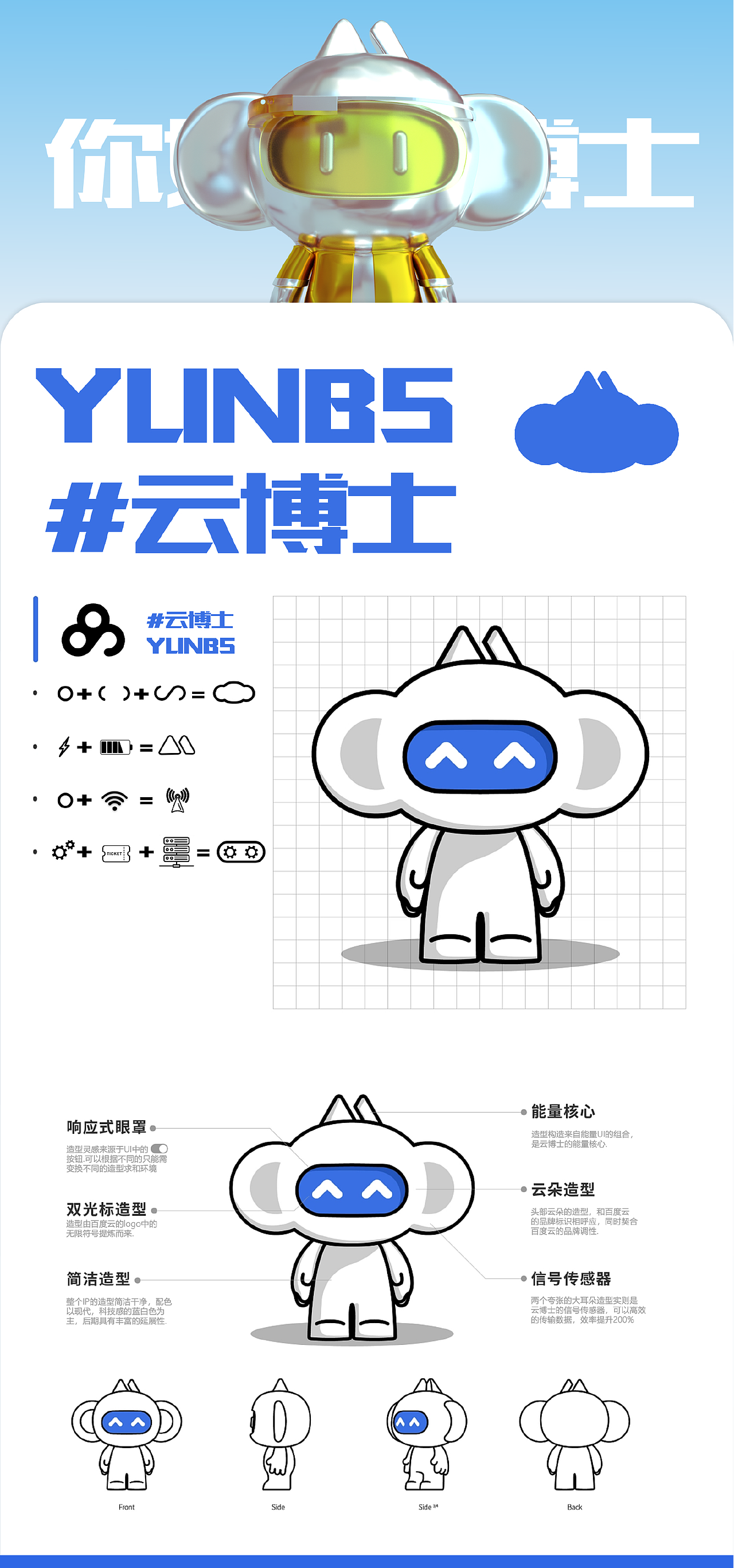 百度云云博士IP设计（图ZMzkxNDQ5NjIw） - 运营设计 - 站酷设计师VITA弥勒原创素材 - 站酷ZCOOL