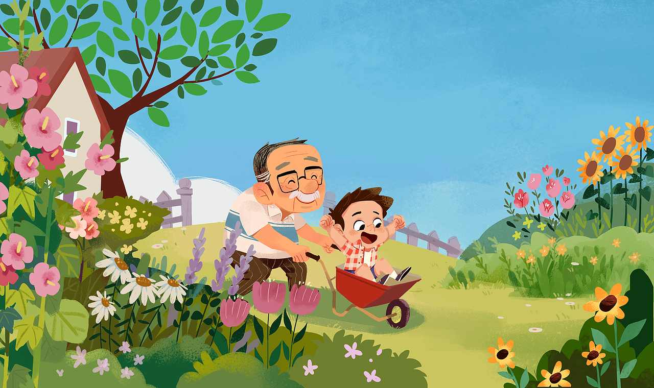 绘本《爷爷的花园》