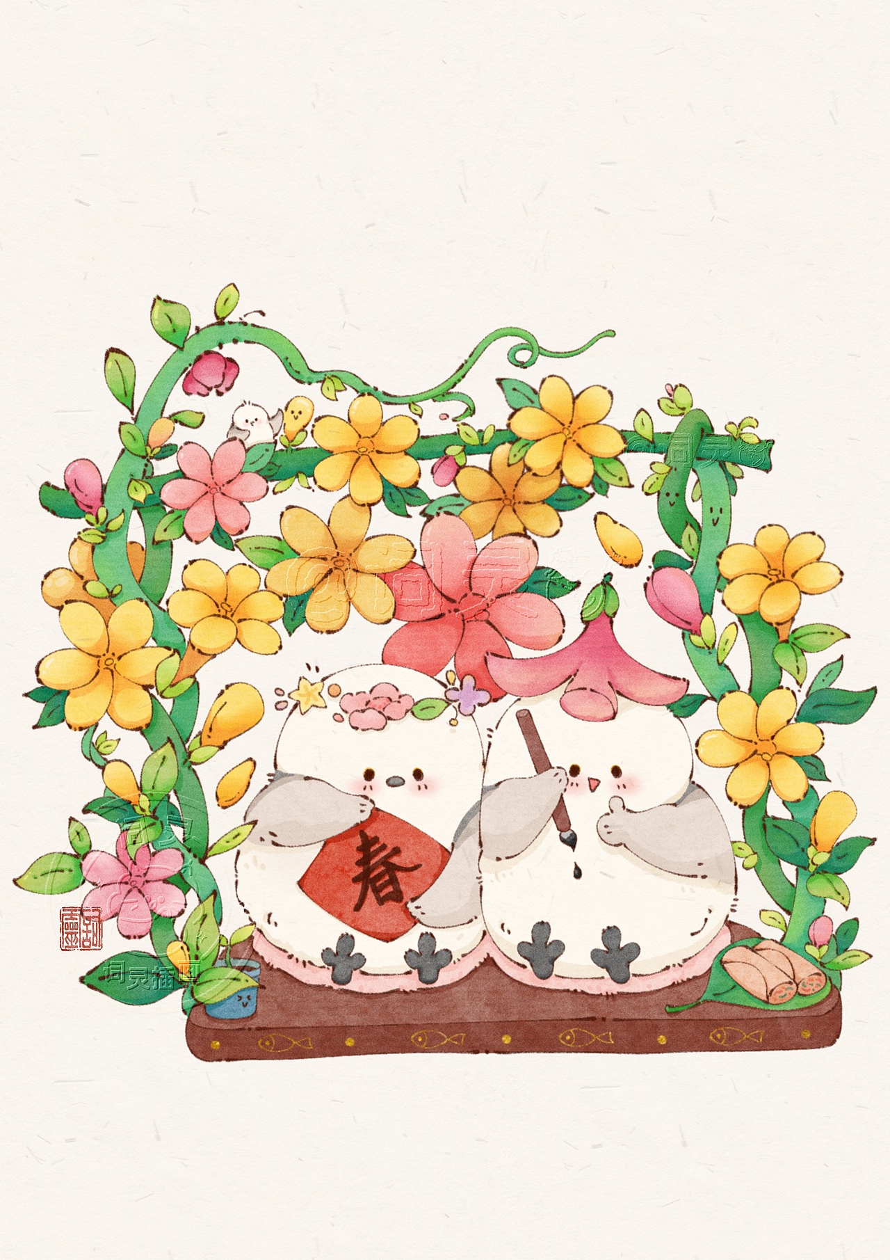 国风动物小场景合集