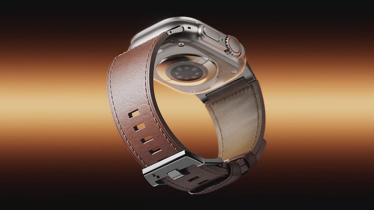 Leather Band Compatible for Apple Watch Ultra