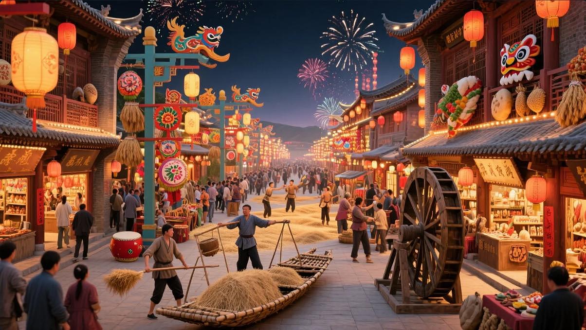 黄河主题街区场景