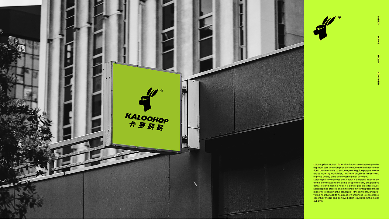 卡罗跳跳 KALOOHOP/健身品牌设计