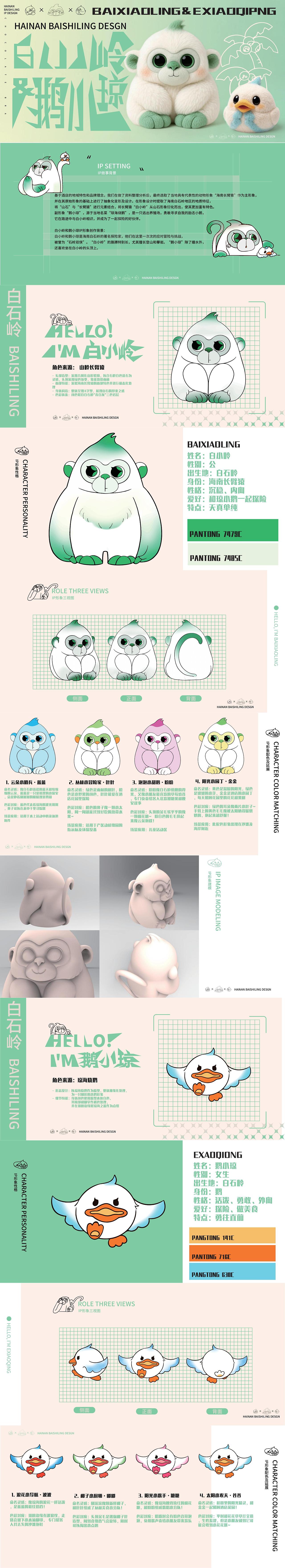 海南白石岭绿世界度假区｜IP形象设计｜吉祥物（图ZMzkxNDcyMjQw） - IP形象 - 站酷设计师Livinar原创素材 - 站酷ZCOOL