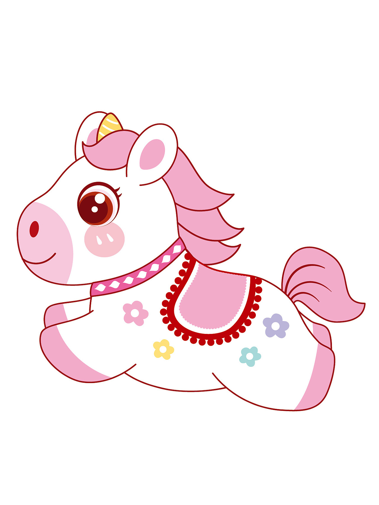 马IP卡通形象插画设计马年生肖吉祥物设计