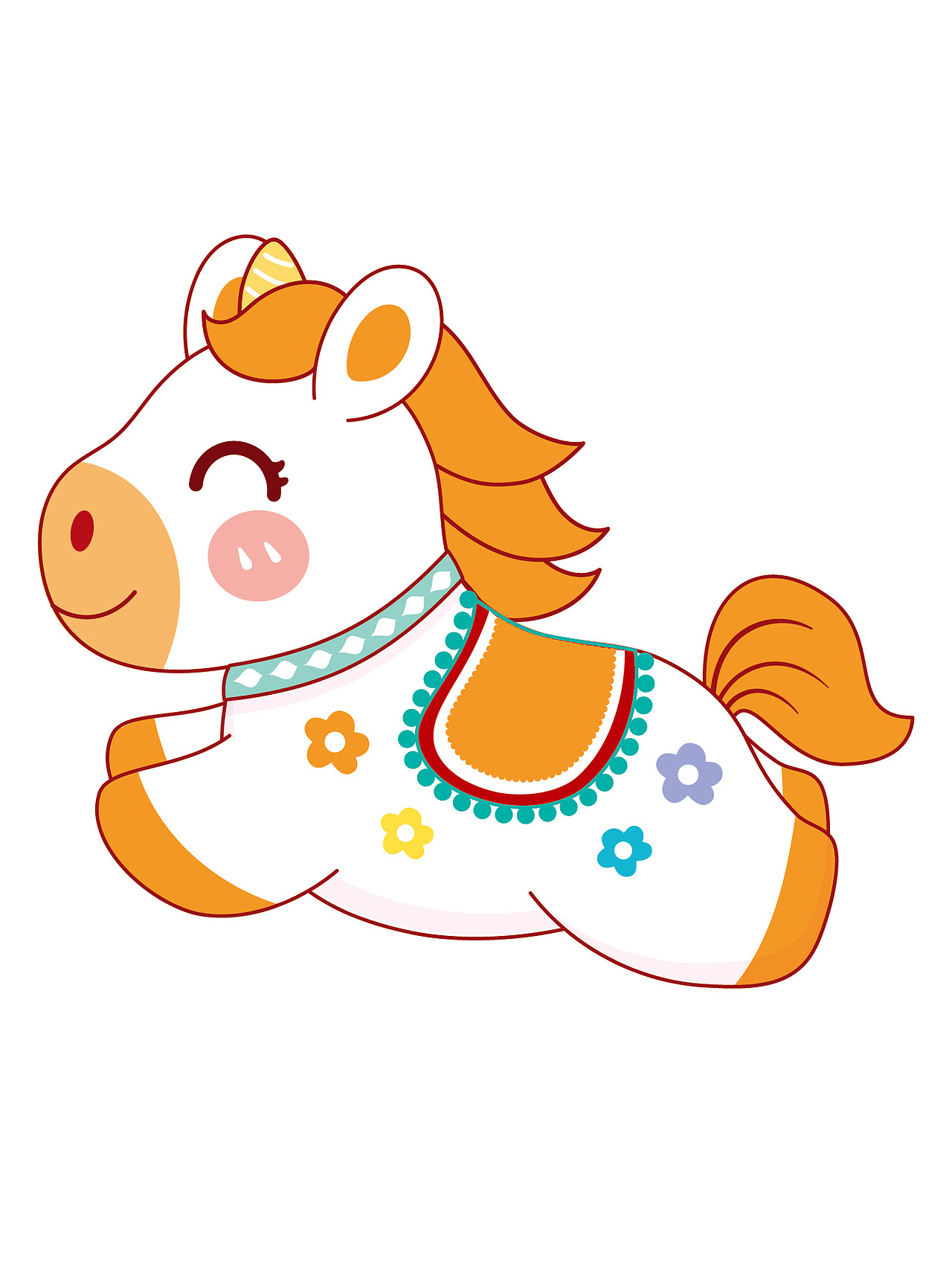 马年卡通吉祥物插画图片设计IP形象图片