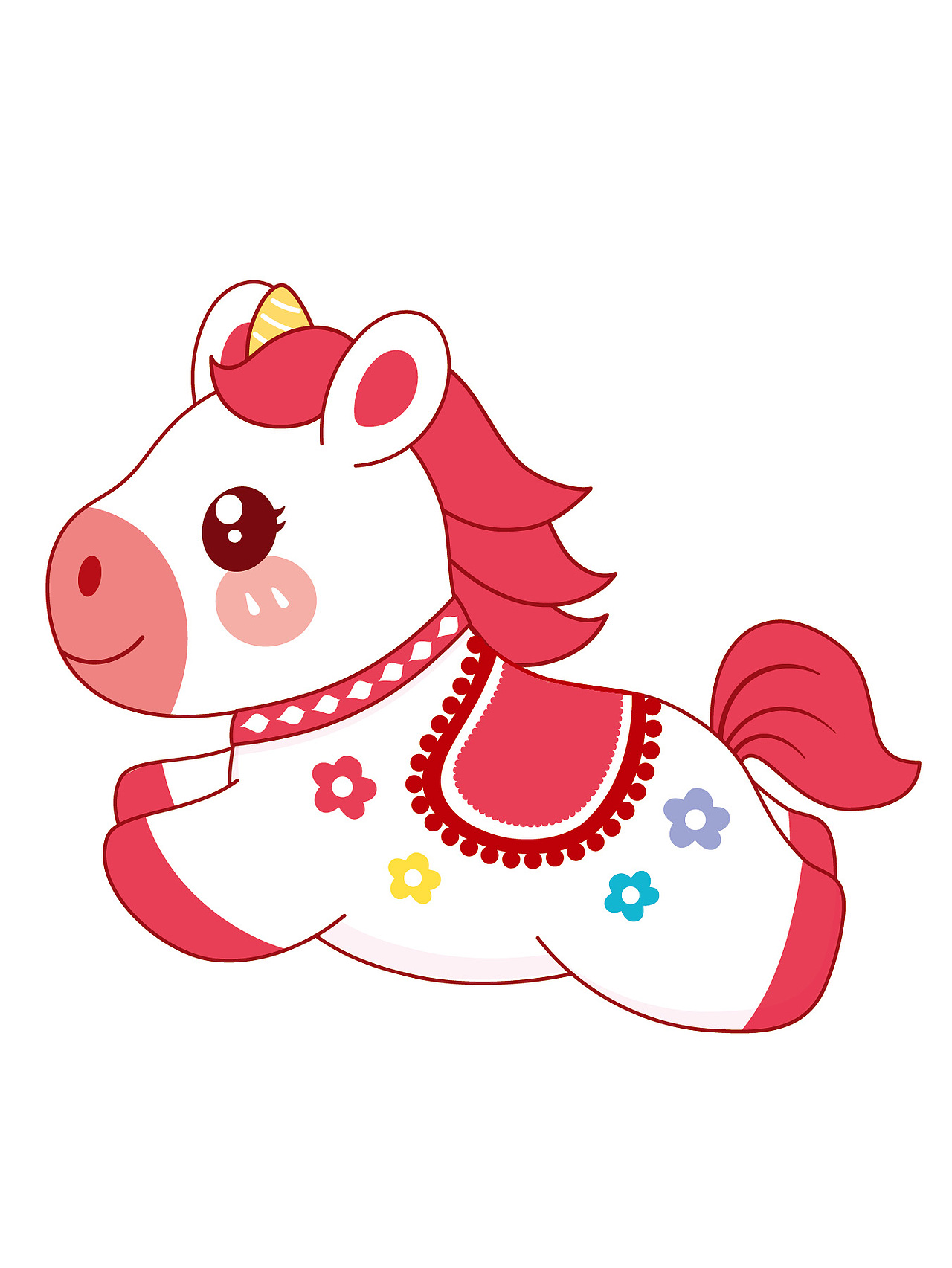 马年卡通吉祥物插画图片设计IP形象图片