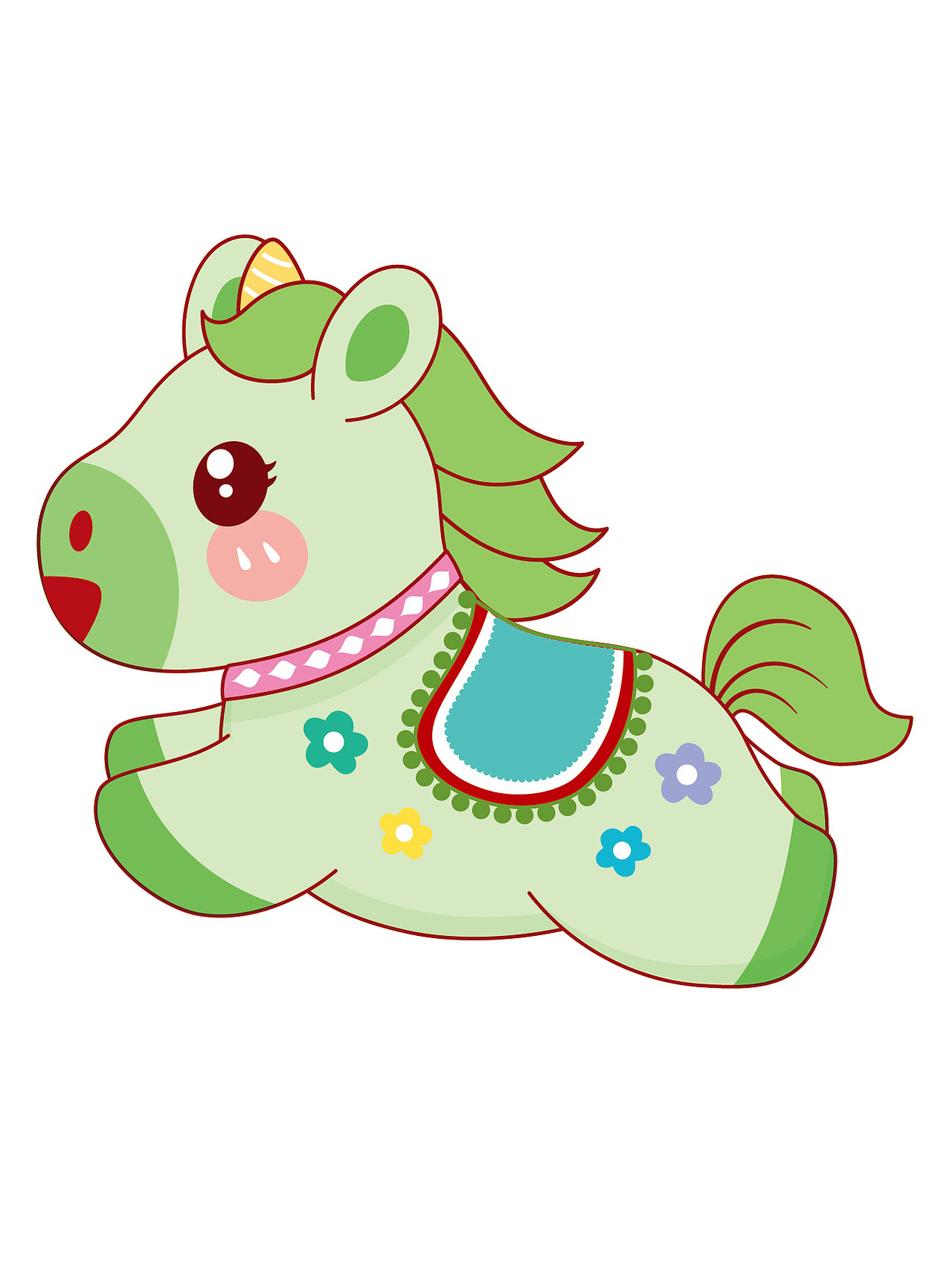 马年卡通吉祥物插画图片设计IP形象图片