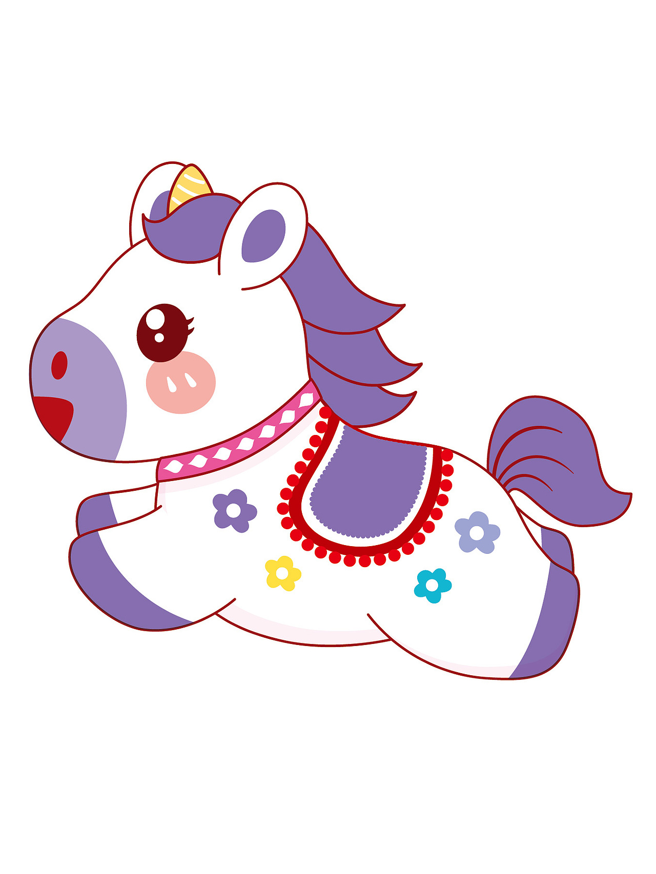 马年卡通吉祥物插画图片设计IP形象图片