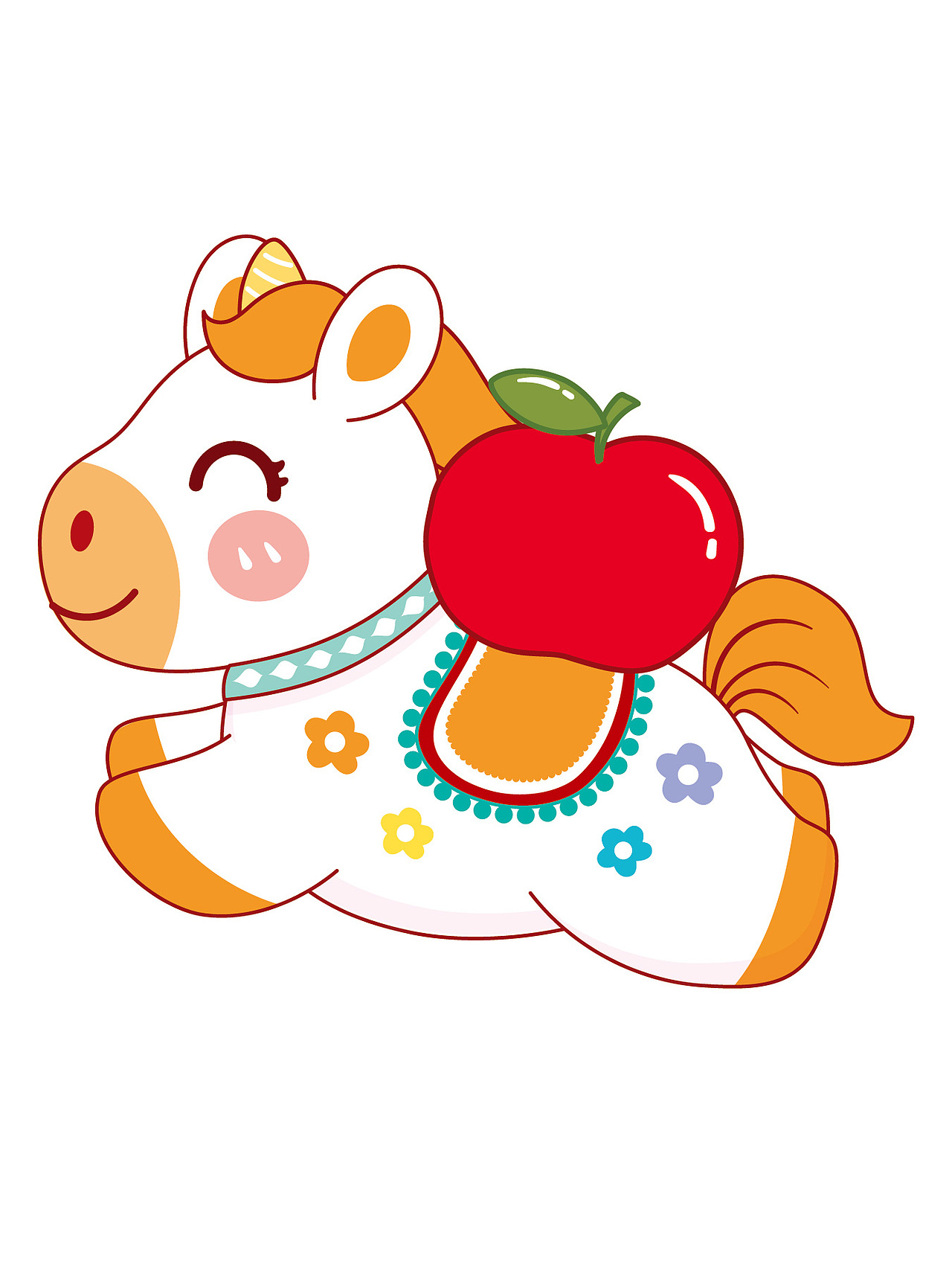 马年IP卡通形象插画吉祥物设计图片