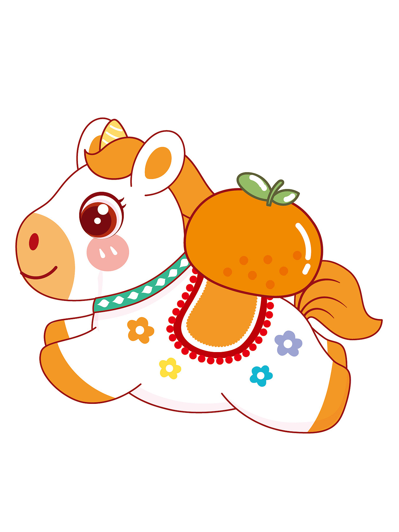 马年IP卡通形象插画吉祥物设计图片