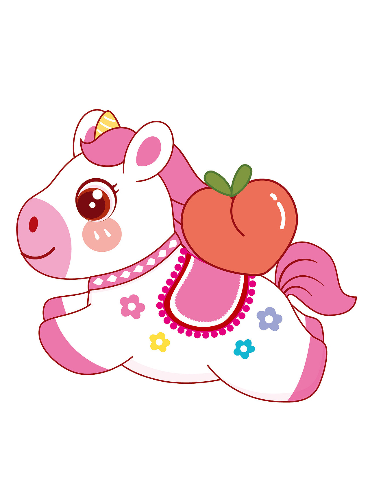 马年IP卡通形象插画吉祥物设计图片