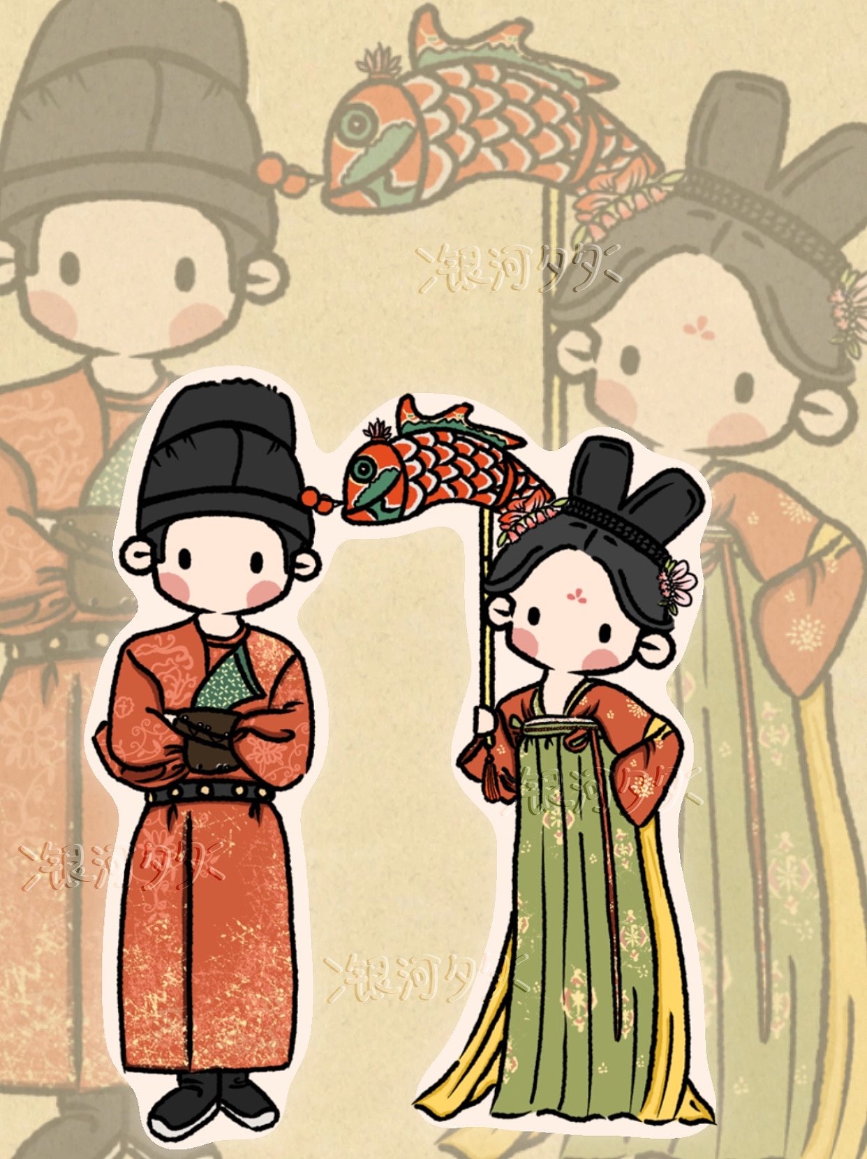 婚礼插画设计（图ZMzkxNDc4NTY4） - 创作习作 - 站酷设计师银河夕夕原创素材 - 站酷ZCOOL