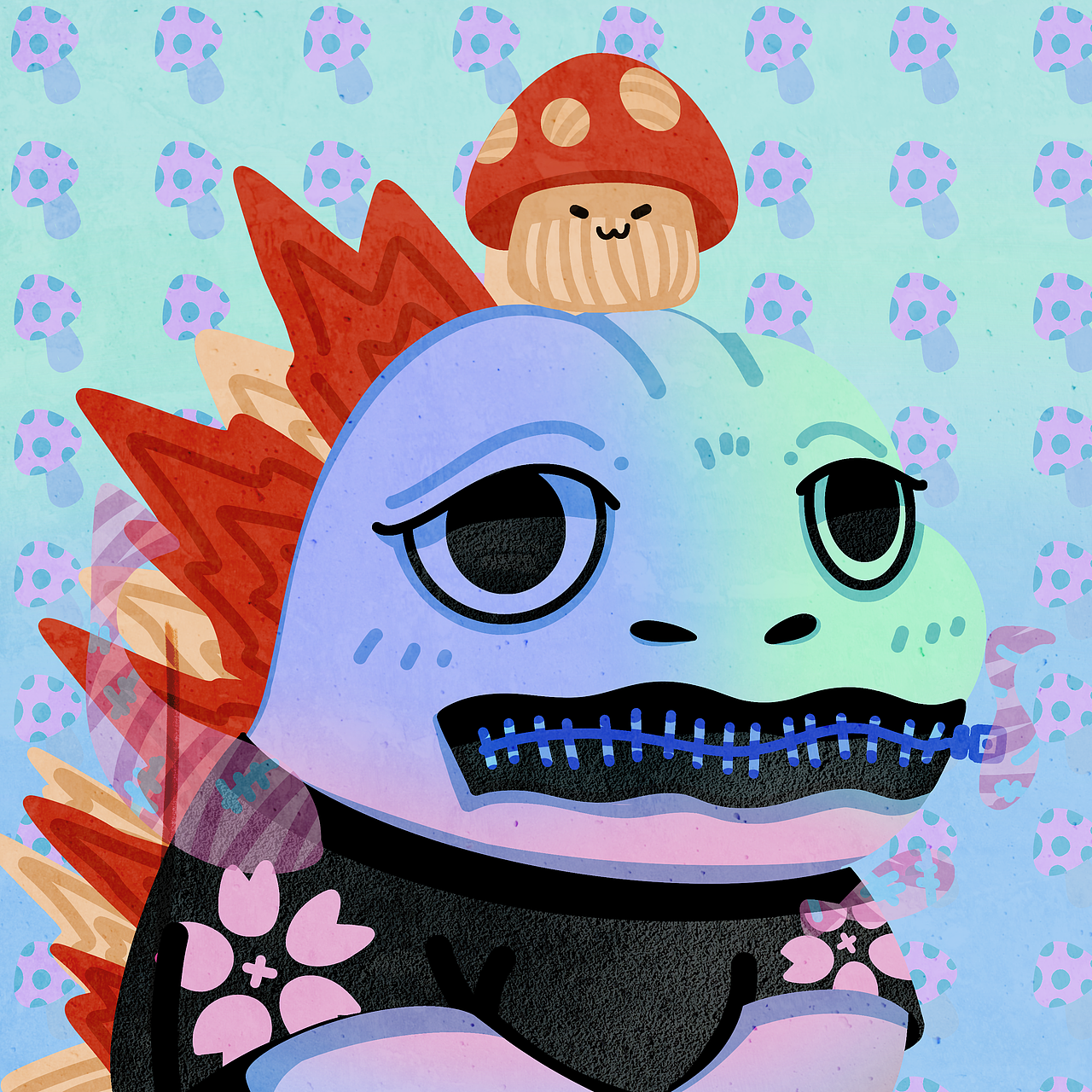 插画｜哥斯拉（图ZMzkxNDkwODA0） - 商业插画 - 站酷设计师wycciv原创素材 - 站酷ZCOOL