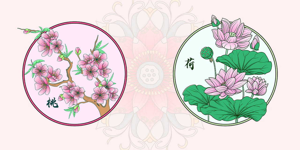 穆夏風(fēng)格古風(fēng)少女四季更替（圖ZMzkxNDkzMzk2） - 商業(yè)插畫 - 站酷設(shè)計(jì)師村頭阿四原創(chuàng)素材 - 站酷ZCOOL