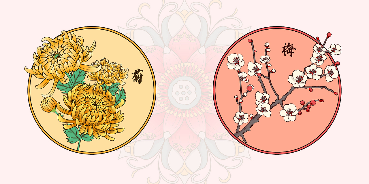 穆夏風(fēng)格古風(fēng)少女四季更替（圖ZMzkxNDkzNDAw） - 商業(yè)插畫 - 站酷設(shè)計(jì)師村頭阿四原創(chuàng)素材 - 站酷ZCOOL