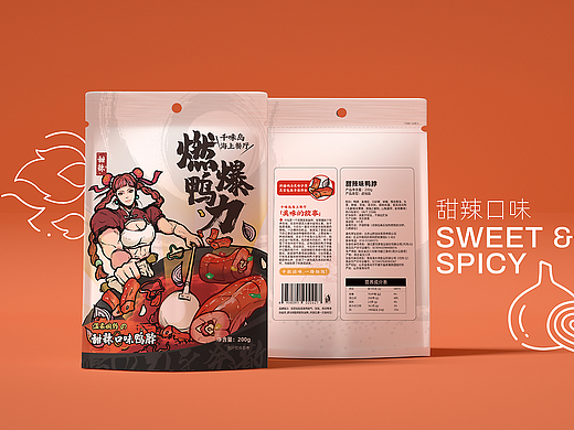 鸭货包装袋设计参考