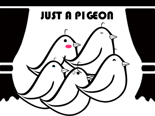 一只普通的鸽子