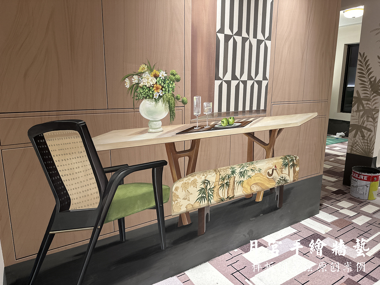 样板间彩绘 清水样板间手绘样板间 西安样板间彩绘 3D手绘样板间 房地产样板间 地产楼市 房地产营销策划 样板间