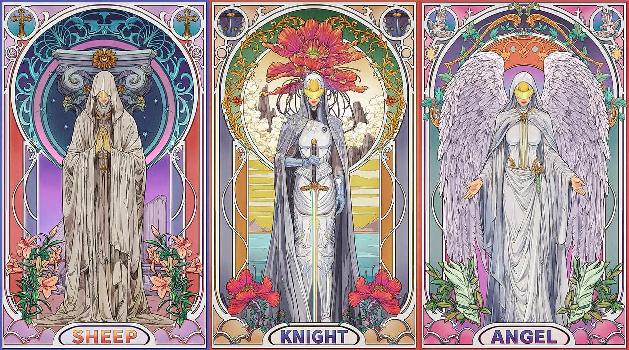 致敬穆夏——THINKER（图ZMzkxNTEzNjM2） - 创作习作 - 站酷设计师GuangYuanYU原创素材 - 站酷ZCOOL